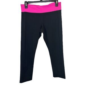 Under Armour Black and Pink Capri Leggings